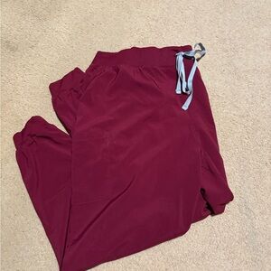 Wine Jogger Scrub Pant with Drawstring